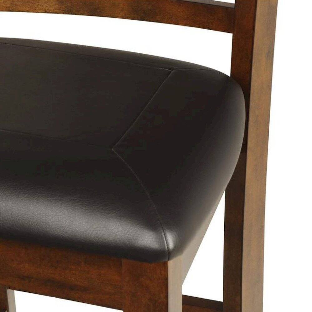 Alt View 2. FurniFact - Brown Wood Counter Height Dining Chair Set of 4 - Brown.