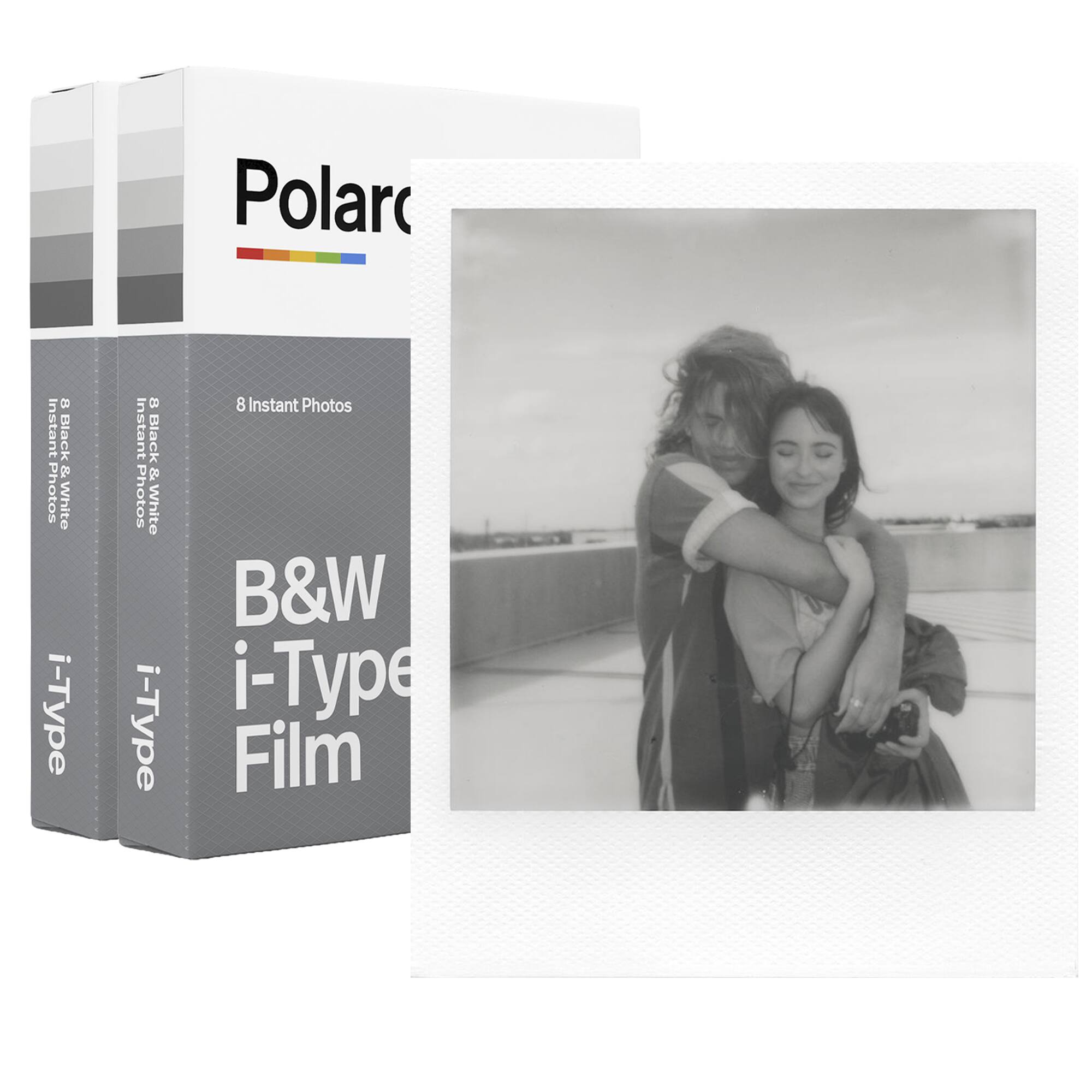 Polaroid 8 Instant Black & White Photos i-Type Film