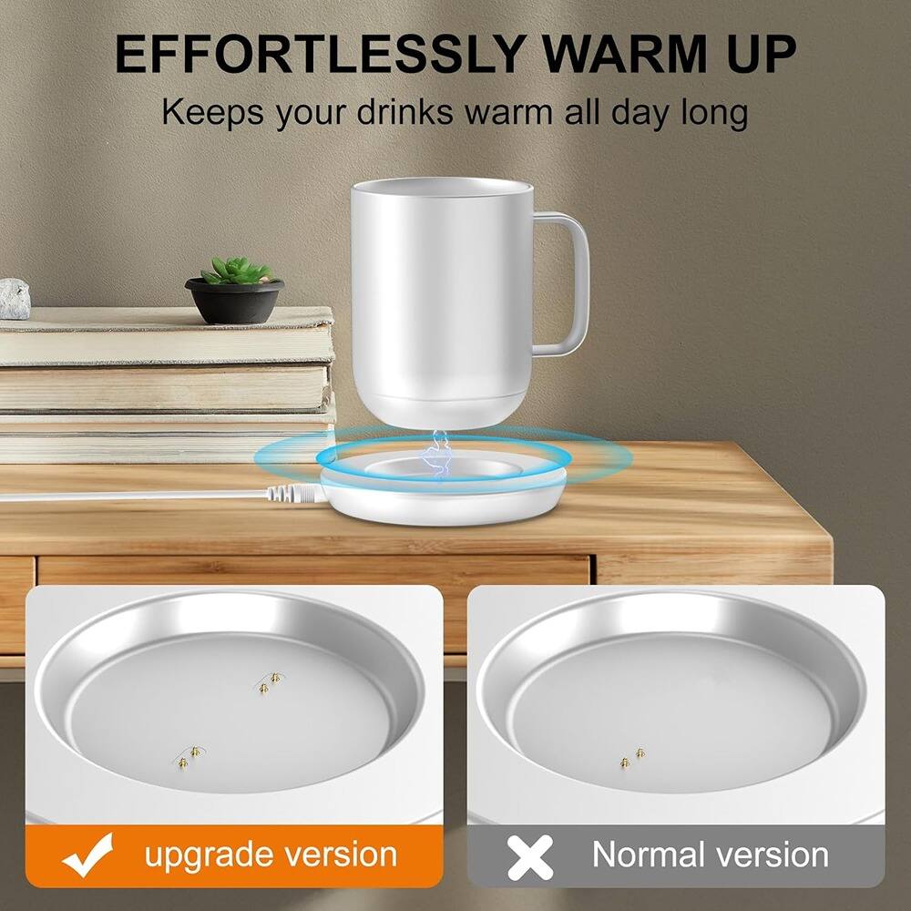EFFORTLESSLY WARM UP  
Keeps your drinks warm all day long  

upgrade version  
Normal version
