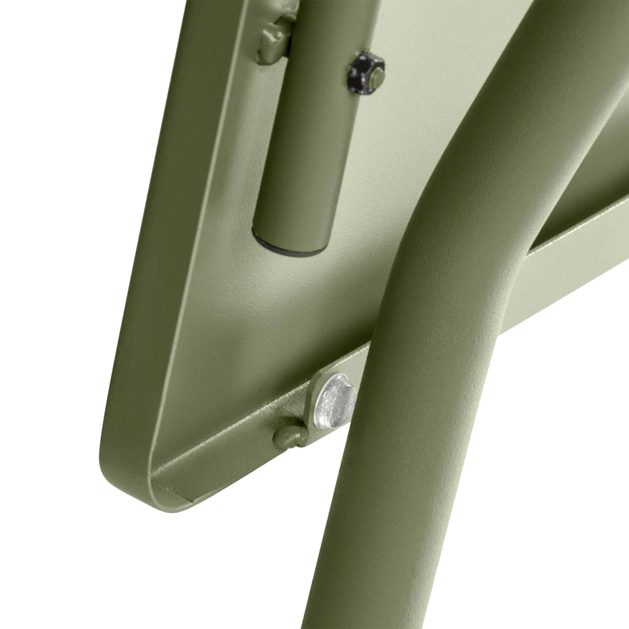 Alt View 2. Lafuma - Lafuma Balcony II Colorblock Steel Square Folding Outdoor Patio Table, Moss - Moss Green.