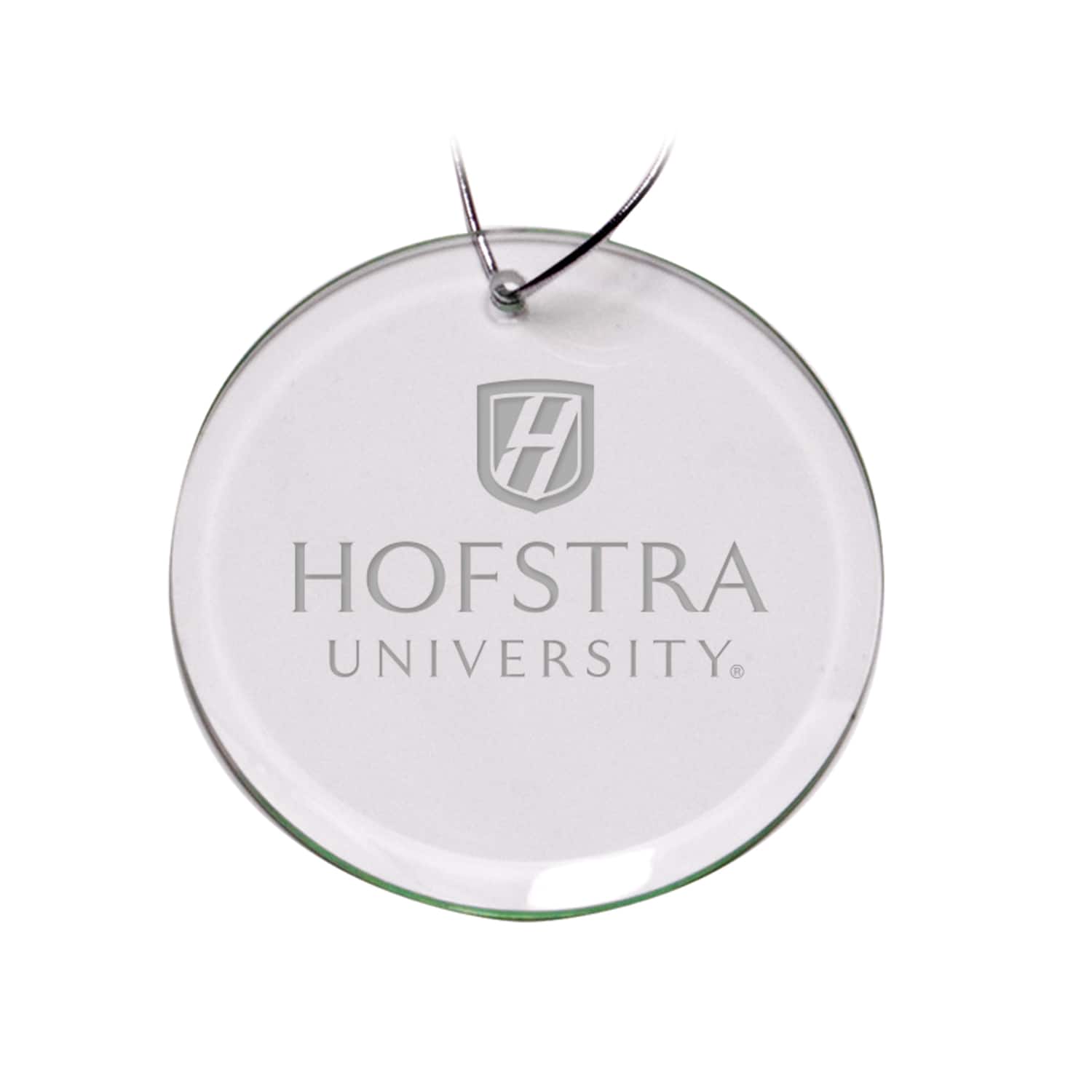 Jardine - Hofstra University Pride 3'' Round Glass Ornament - Multicolor