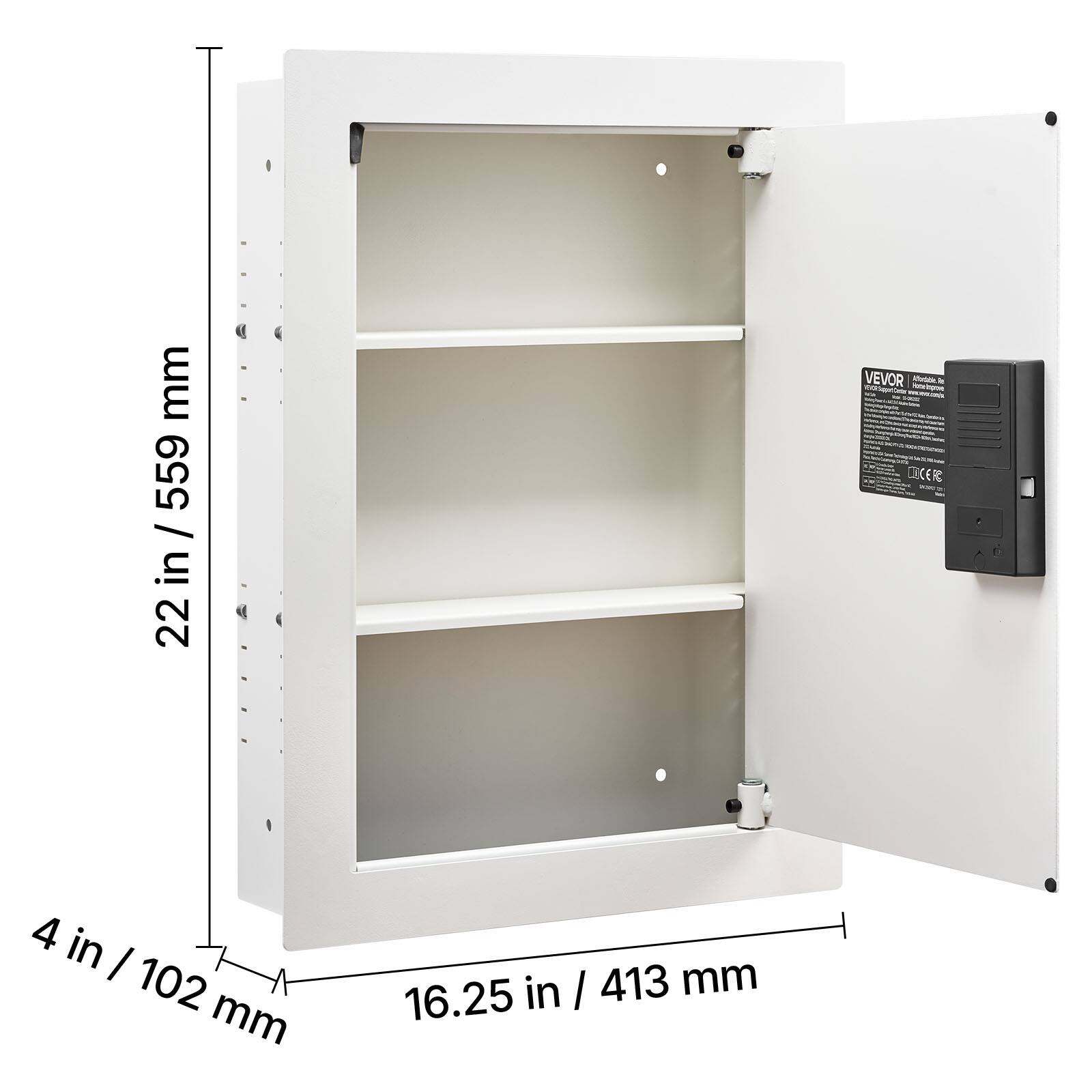 22 in / 559 mm

4 in / 102 mm

16.25 in / 413 mm