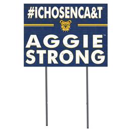 Jardine - North Carolina A&T Aggies 18'' x 24'' I Chose Lawn Sign - Blue
