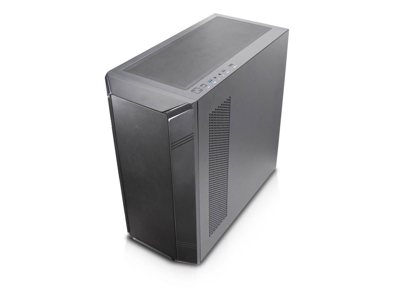 Alt View 2. Rosewill - Rosewill Helium NAS Case, Mesh Panel, 4x 140mm Fan, Black - Black.