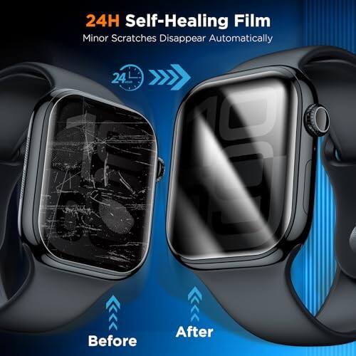 24H Self-Healing Film  
Minor Scratches Disappear Automatically  

24  
Before  
After