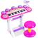 Front. Best Choice Products - Best Choice Products 37-Key Kids Electronic Piano Keyboard w/ Multiple Sounds, Lights Microphone, Stool - Pink - Pink.