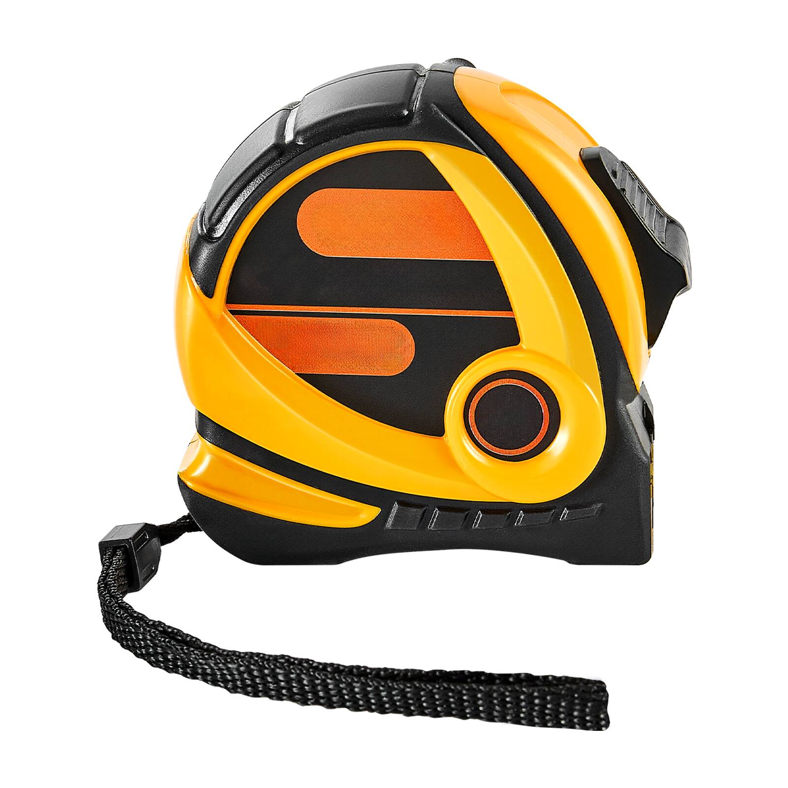 VEVOR - Tape Measure 25 ft Length, Measuring Tape with Retractable, Imperial and Metric ft/m Dual-Scale & ABS Case - Orange,Black