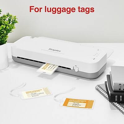 For luggage tags

Staples

LUGGAGE LABELS

THIS MELOHOS THIS LUOGADE BELOROS TO 0. ##