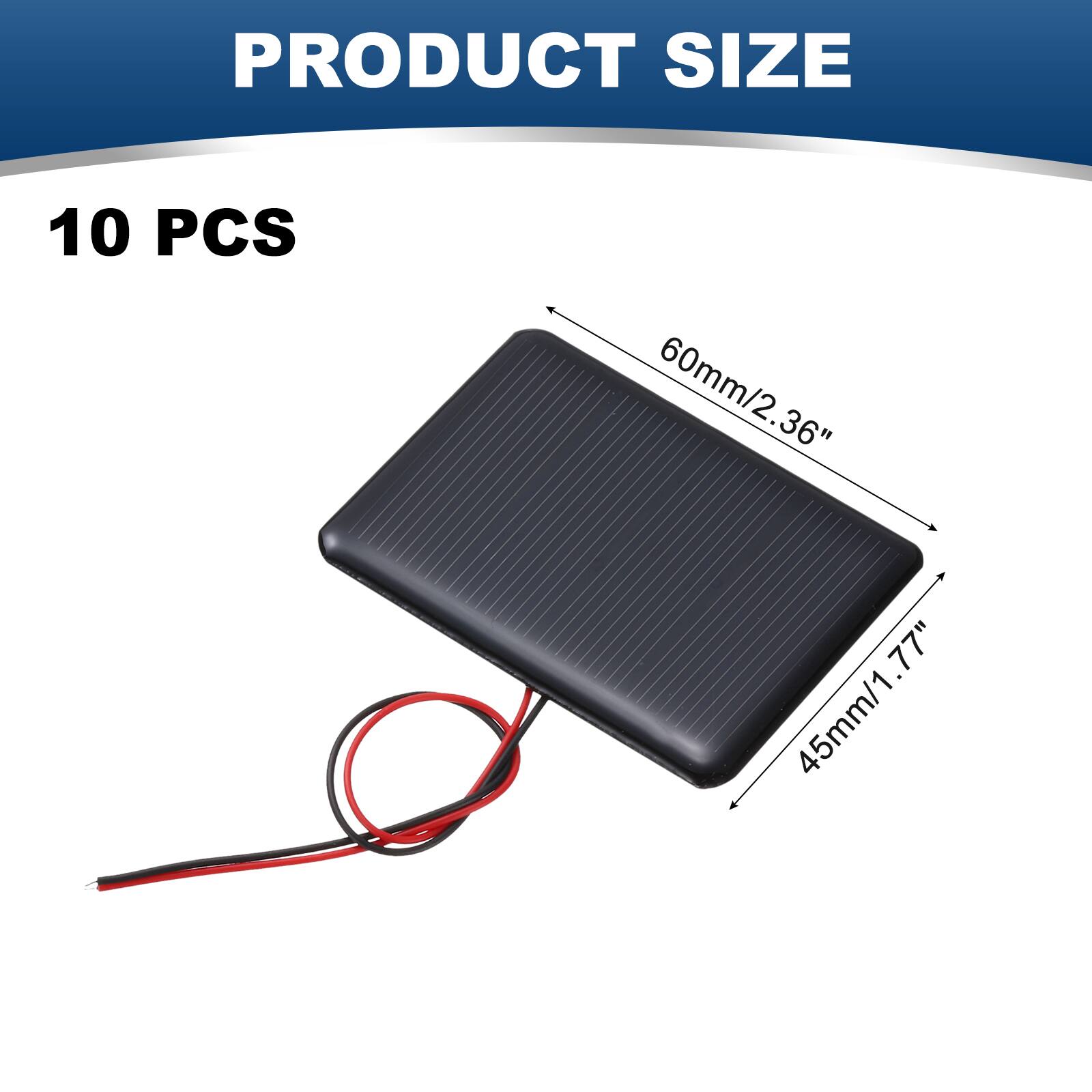 PRODUCT SIZE  
10 PCS  
60mm/2.36"  
45mm/1.77"