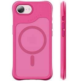 Ornarto - for iPhone 17e Case/iPhone 16e Case, Compatible with MagSafe | Slim Translucent Matte Cover - Hot Pink