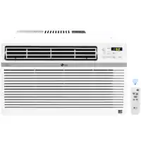 LG - 550 Sq. Ft. 12,000 BTU Smart Window Air Conditioner - White - Front_Zoom