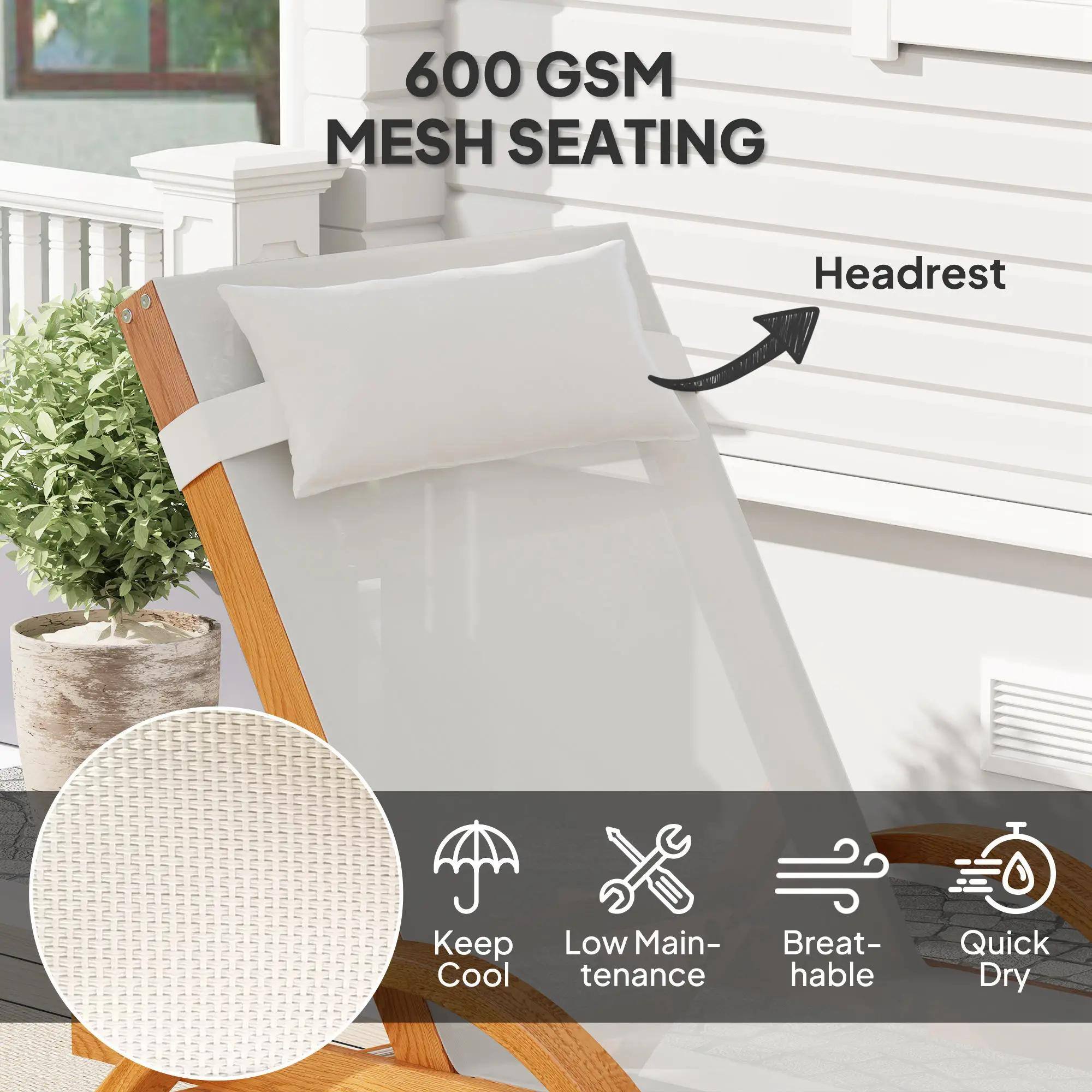 600 GSM MESH SEATING, Headrest, Keep Cool, Low Maintenance, Breathable, Quick Dry