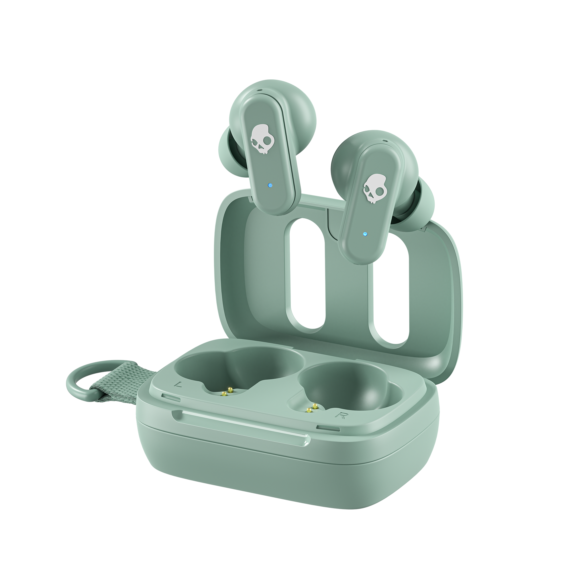 Front. Skullcandy - Dime 3 True Wireless In-Ear Earbuds - Preppy Sage.