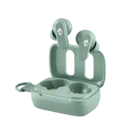Front. Skullcandy - Dime 3 True Wireless In-Ear Earbuds - Preppy Sage.