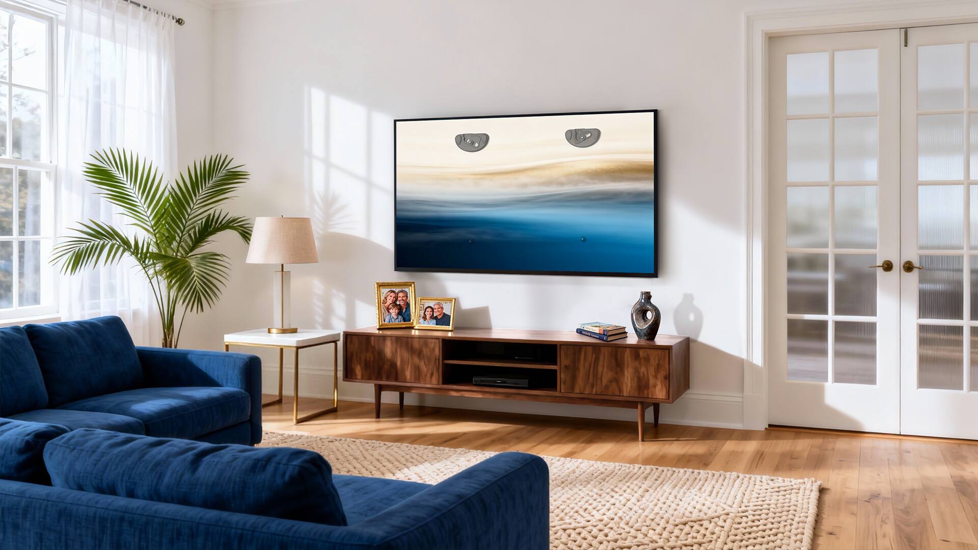Alt View 7. ErgoAV - AnyWall Ultra Slim TV Mount for 40″ to 90″ TVs™ - Black.