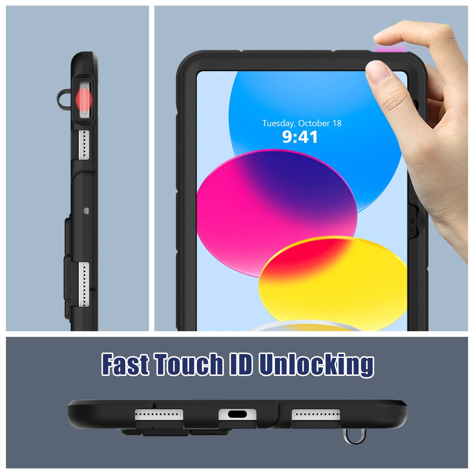 Tuesday, October 18  
9:41  

Fast Touch ID Unlocking