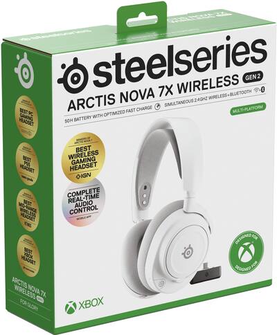 SteelSeries Arctis Nova 7X Gen 2 Wireless Over The Ear Multi SteelSeries Arctis Nova 7X Gen 2 Wireless Over The Ear Multi