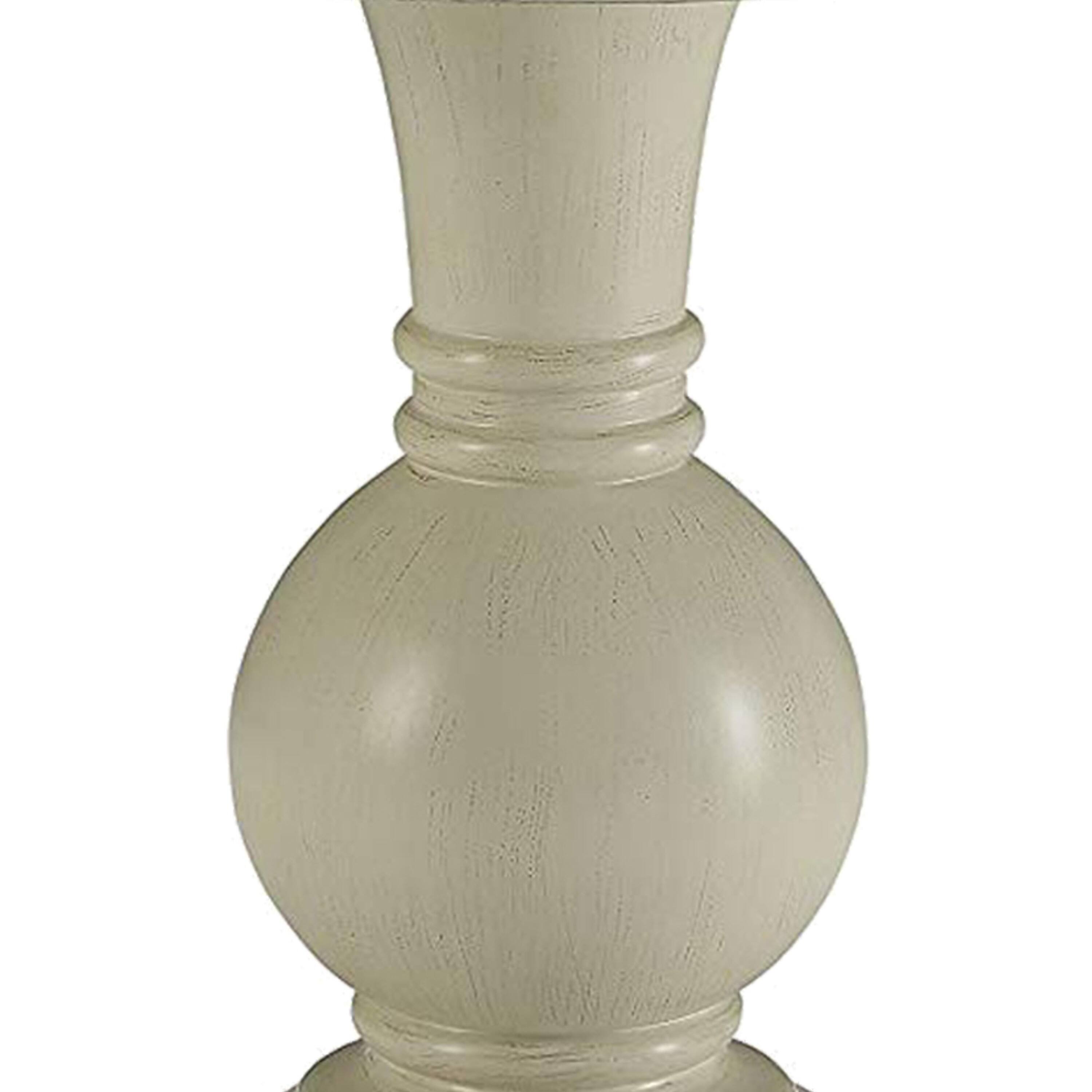 Alt View 2. Manhattan Lane - Wooden Accent Table with Pedestal Base - White.