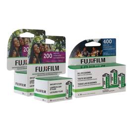 Fujifilm - 400 Color Negative 35mm Film, 3 Pack + 2x 200 Color Negative 35mm Film - Multi