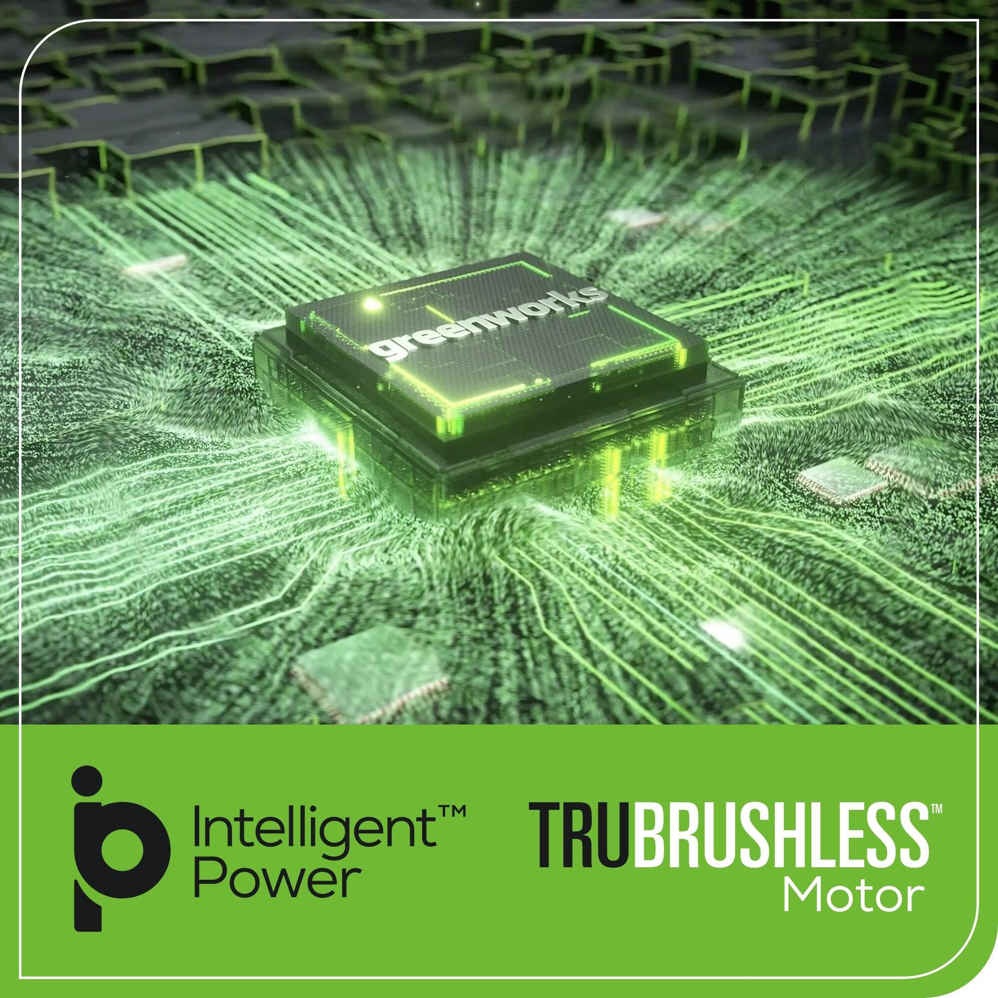 greenworks™ Intelligent™ TRUBRUSHLESS™ Power Motor