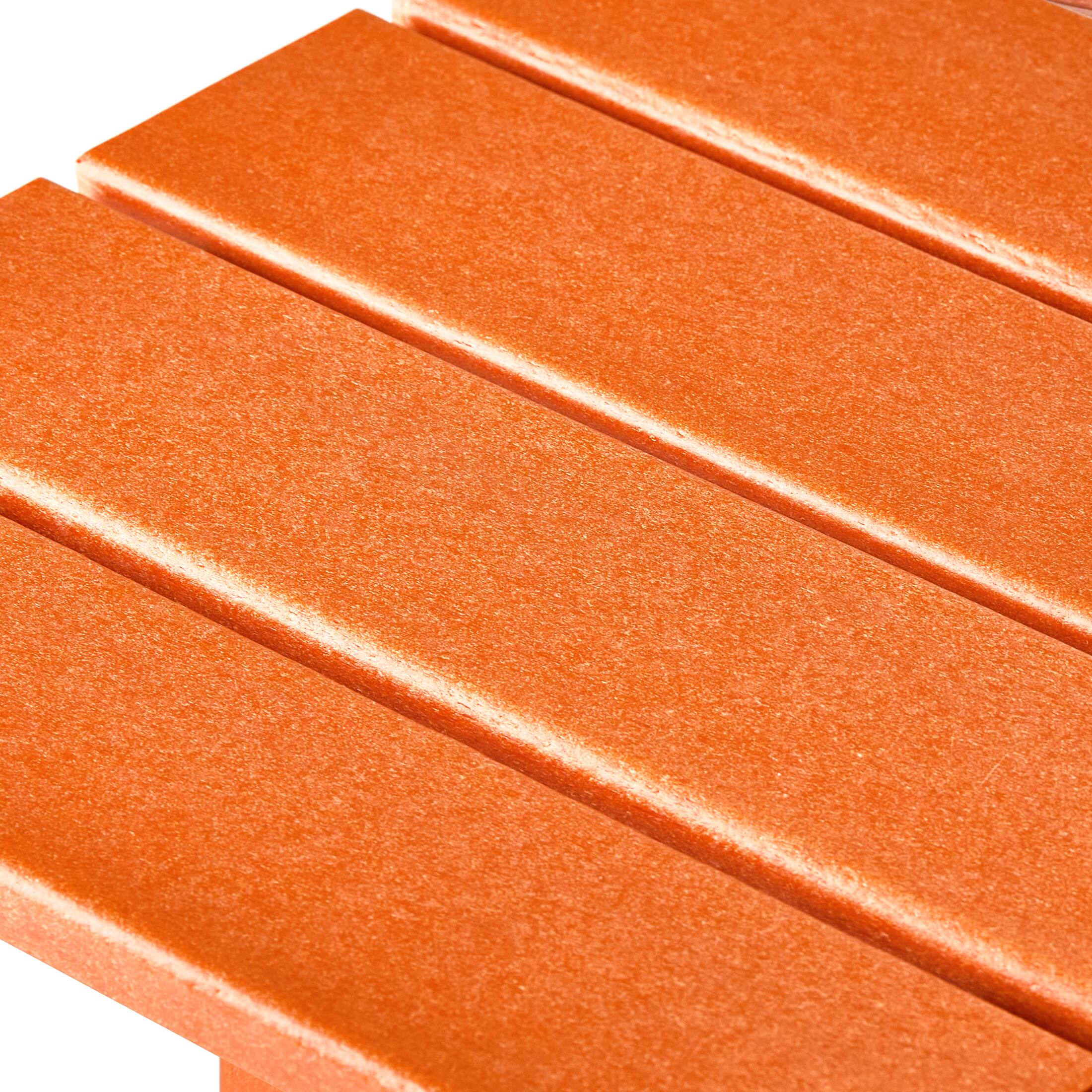Alt View 6. WestinTrends - WestinTrends Malibu 14" square outdoor Side table for Adirondack chair - Orange.