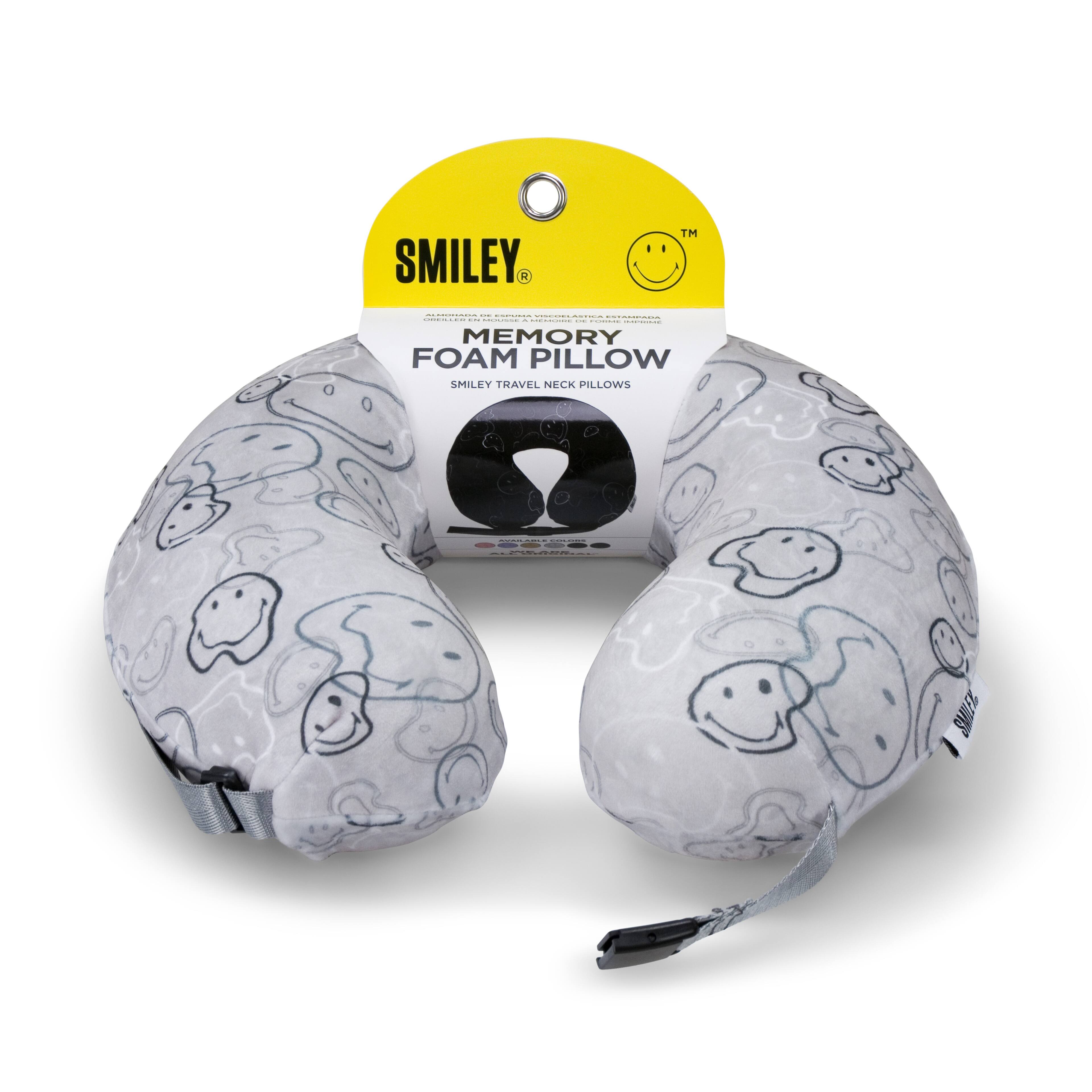 SMILEY  
TM  
MEMORY FOAM PILLOW  
SMILEY TRAVEL NECK PILLOWS  
COLOR  
COMICIAL  
MIME