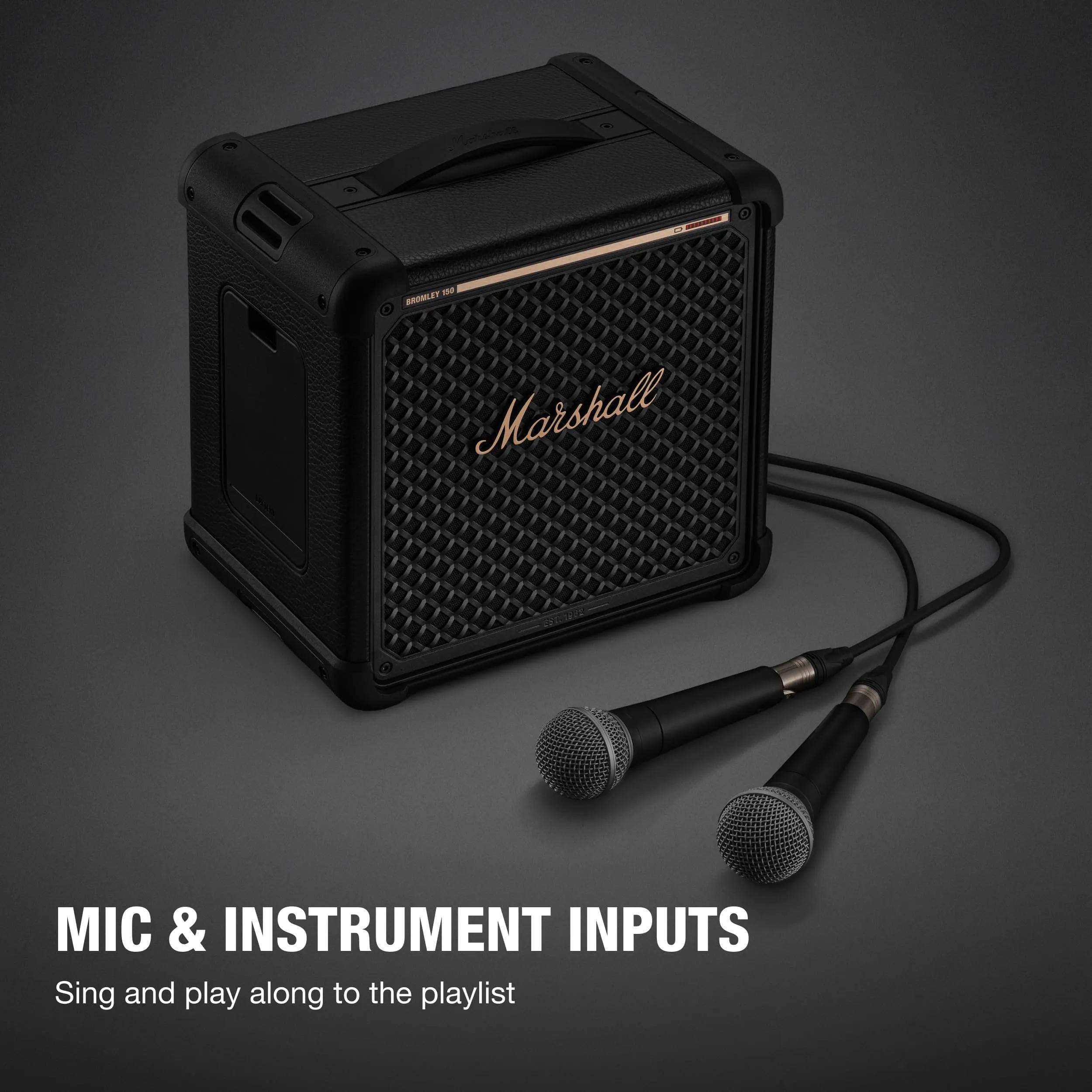 250 BROWLEY Marshall

MIC & INSTRUMENT INPUTS
Sing and play along to the playlist