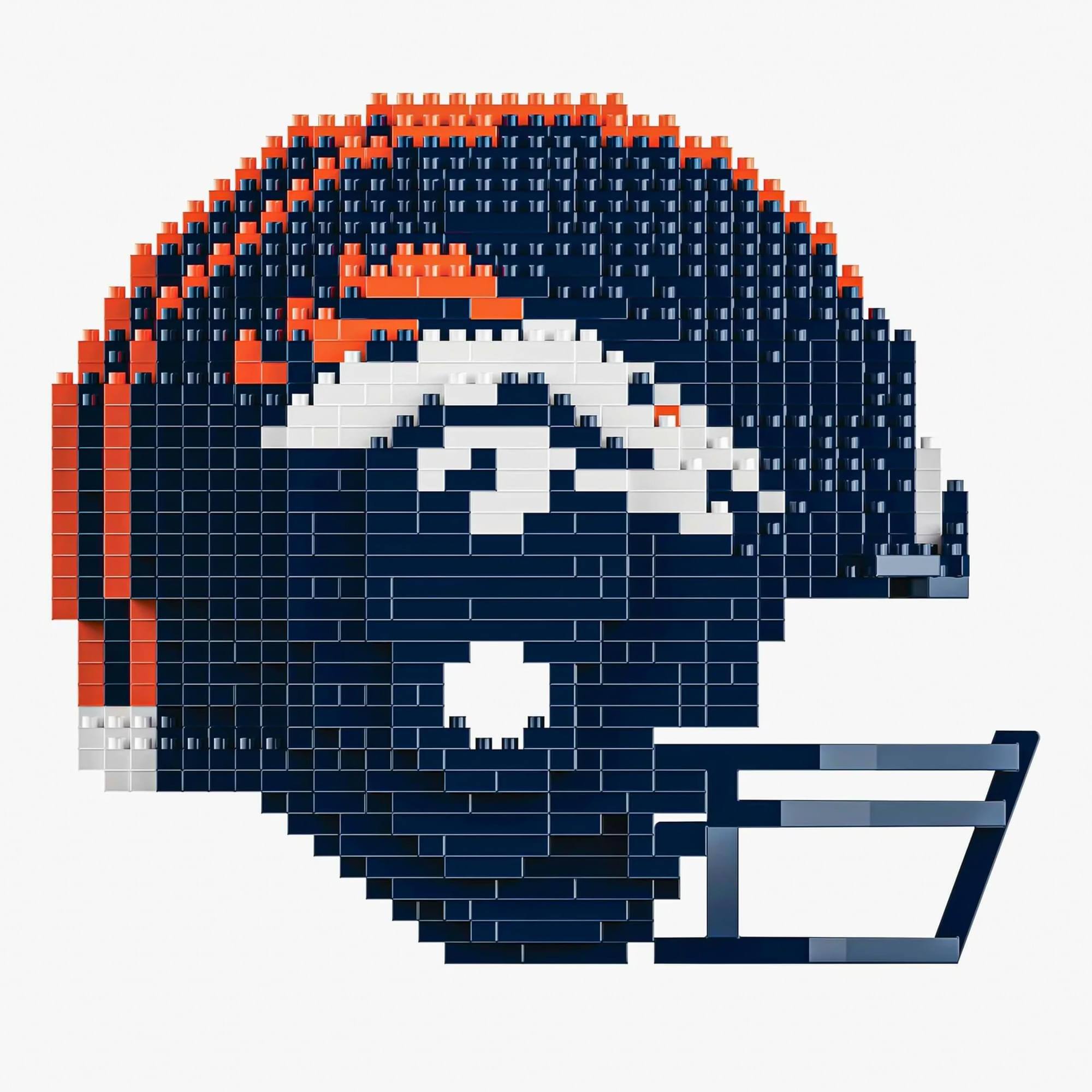 Forever Collectibles Denver Broncos NFL FOCO BRXLZ Helmet Building ...