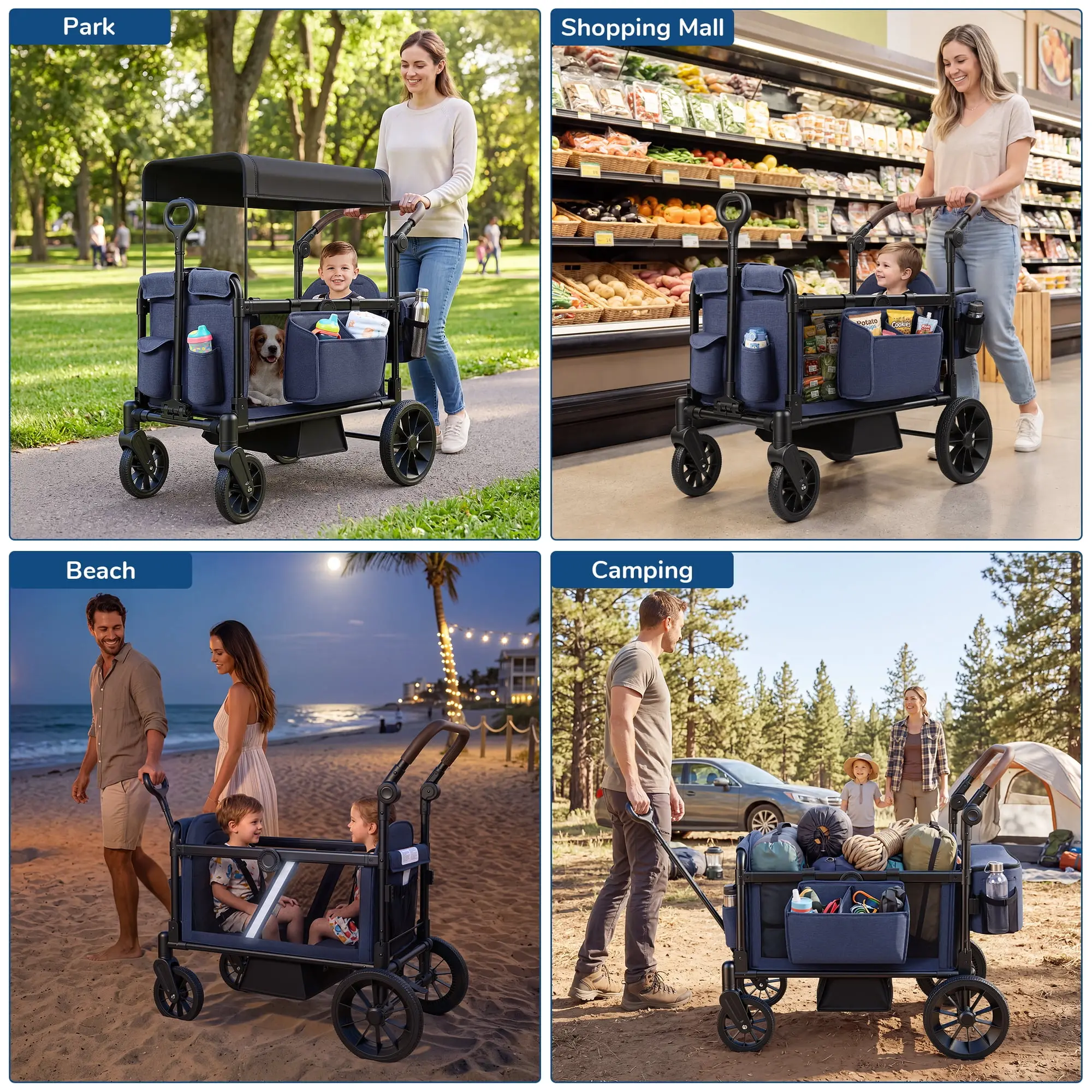 Park  
Shopping Mall  
Beach  
Camping