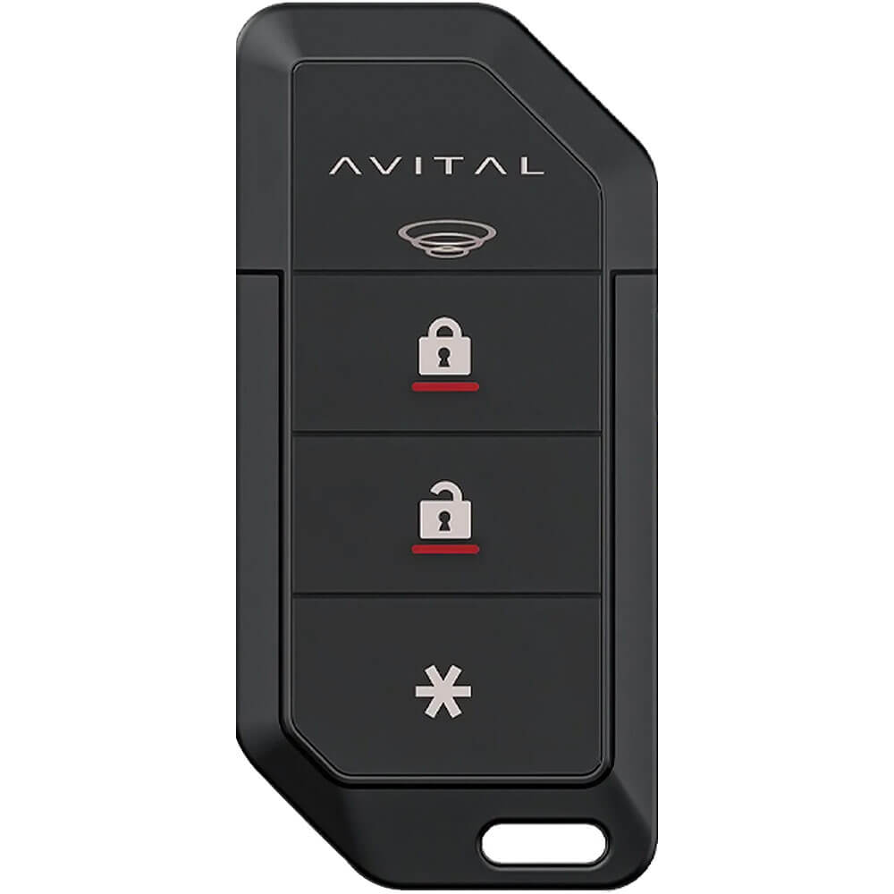 Left. AVITAL - 1-Way Security System with Keyless Entry/Flashing Parking Lights.