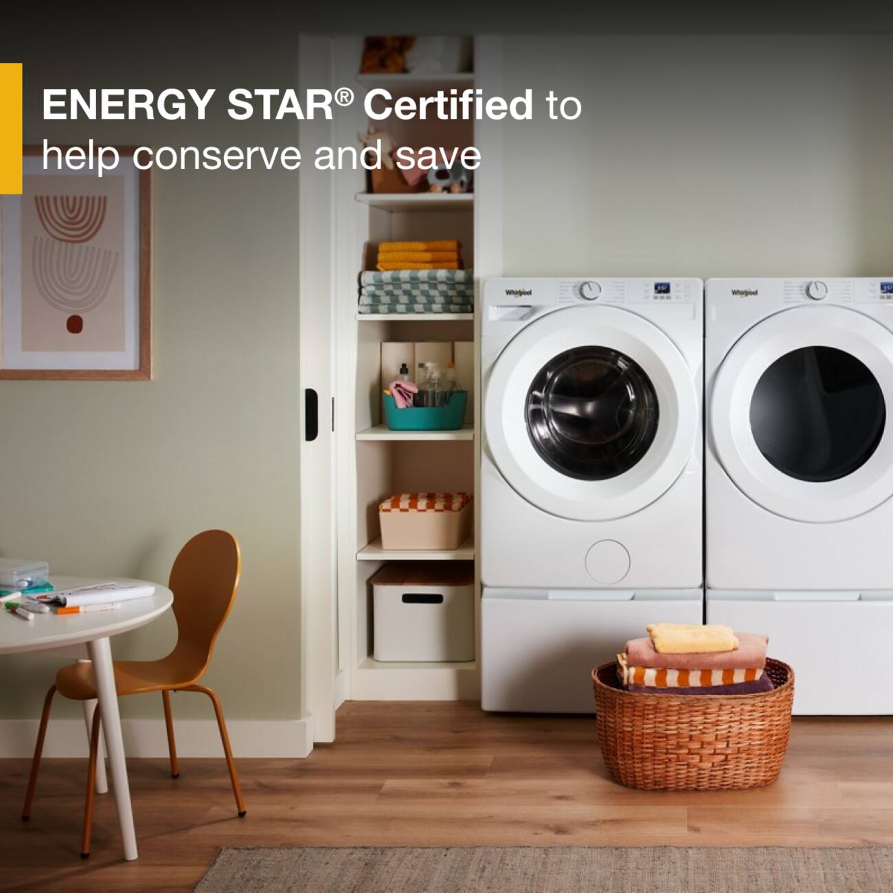 ENERGY STAR® Certified to help conserve and save