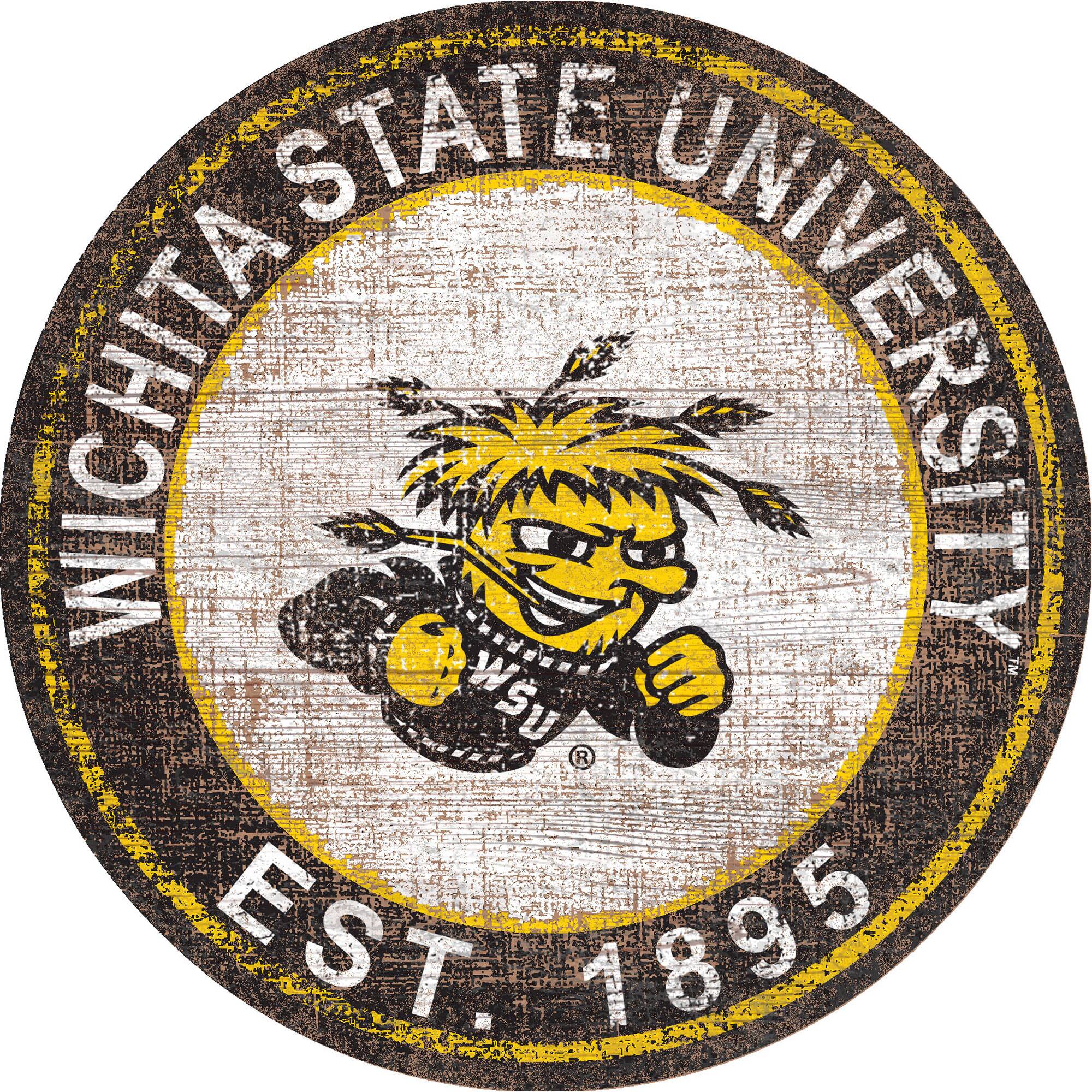 Fan Creations - Wichita State Shockers 24'' Round Heritage Logo Sign - Multicolor