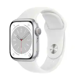Refurbished Excellent - Apple Watch Series 8 Aluminum 41mm A2770 (GPS Only, No Cellular) - Silver - (2022)