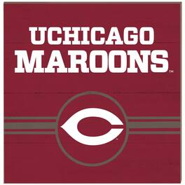 Jardine - UChicago Maroons 10'' x 10'' Retro Team Sign - Maroon