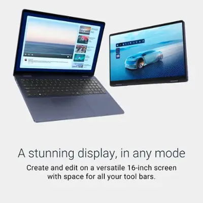 Dell - Plus 2-In-1 16" Mini-LED Touch Screen Laptop - Intel Core Ultra 9 Copilot+ PC with 32GB Memory - 1TB SSD - Midnight