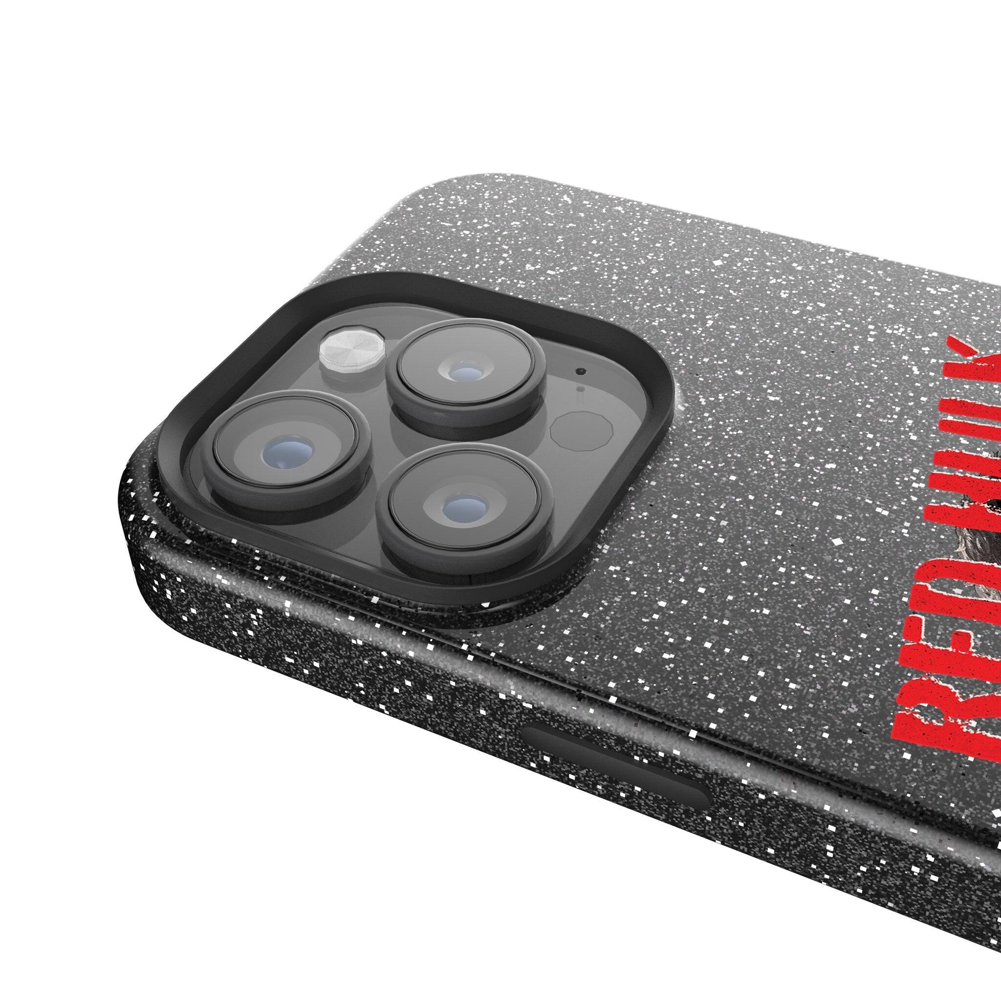 Back. Keyscaper - Marvel Badge Black Bling Phone Case - Apple iPhone 15 - Red Hulk.