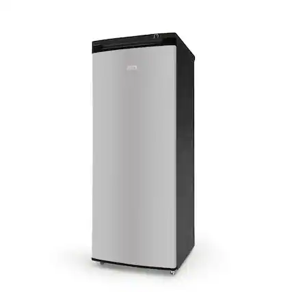 Front. Commercial Cool - Commercial Cool Upright Freezer, Stand Up Freezer 6 Cu Ft with Reversible Door, Black with VCM Door - Black.