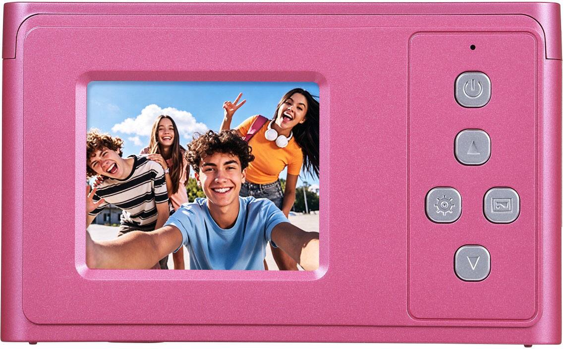 Back. Vivitar - Full HD 1080P Point and Shoot Digital Camera - Fuchsia.