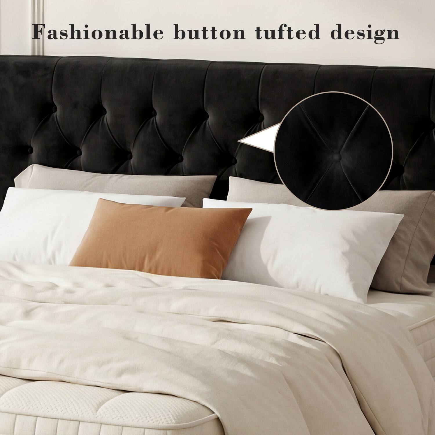 Fashionable button tufted design