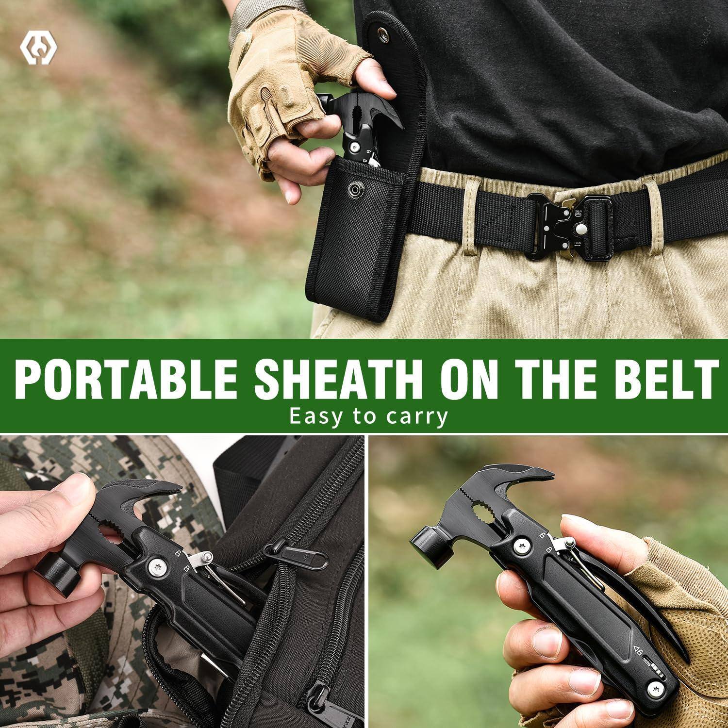PORTABLE SHEATH ON THE BELT  
Easy to carry