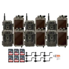 Stealth Cam - 40MP Deceptor Max Trail Camera with Solar Panel (6-Pack) Bundle
