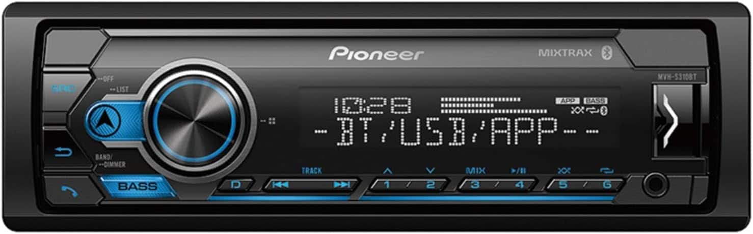 Pioneer - MVH-S310BT Digital Media Bluetooth Receiver (Does not play CDs)