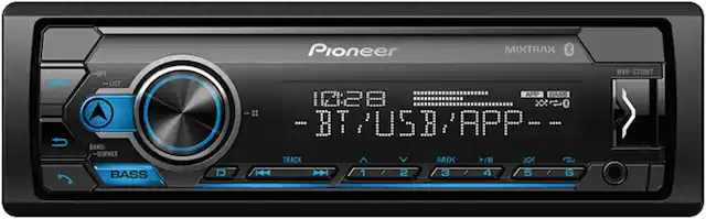Pioneer MIXTRAX
MIXH-S310BT
10:28
BT/USB/APP
SRC
LIST
BAND/DIMMER
BASS
TRACK
MIX
1 2 3 4 5 6