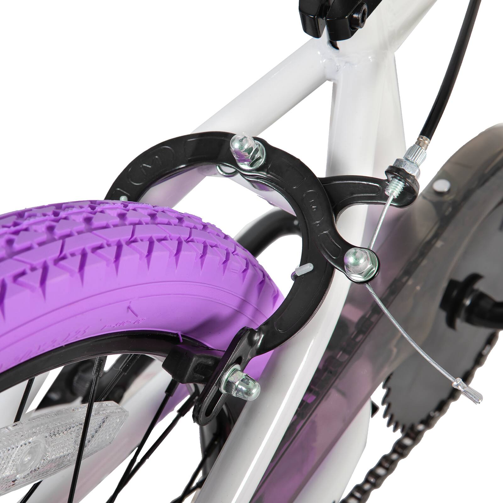 Alt View 4. JOYSTAR - JOYSTAR Brockway Freestyle Kids BMX Bike 20" Kids Bicycles for Ages 6-10, Girls Boys Beginner-Level Riders 2 Pegs Purple - Purple.