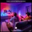 Create a surround lighting experience. Hue Bridge required.