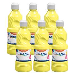Prang - Ready-to-Use Tempera Paint Yellow 16 oz Pack of 6