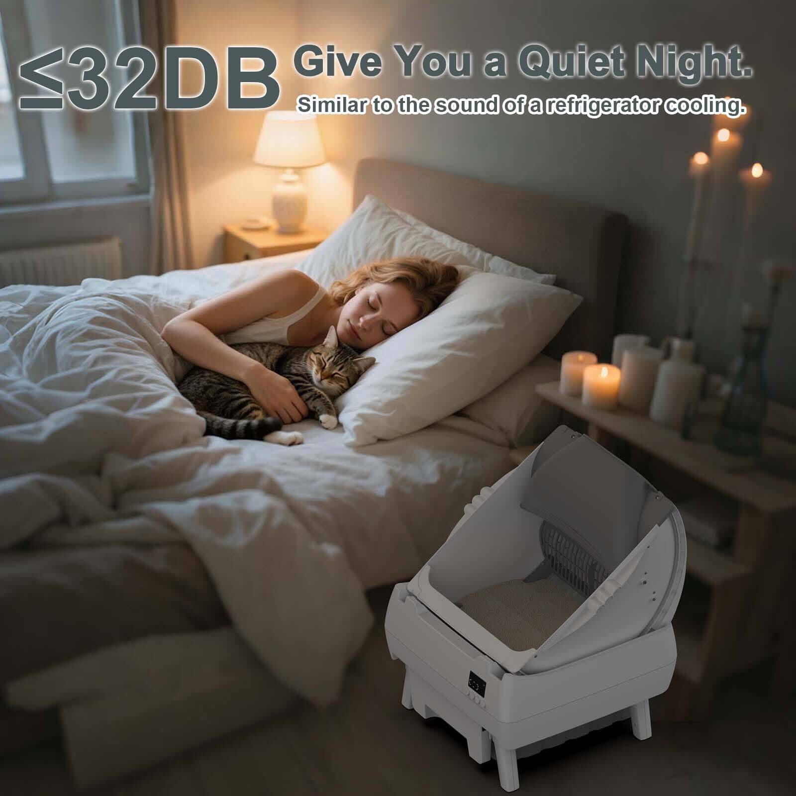 ≤32DB  
Give You a Quiet Night.  
Similar to the sound of a refrigerator cooling.
