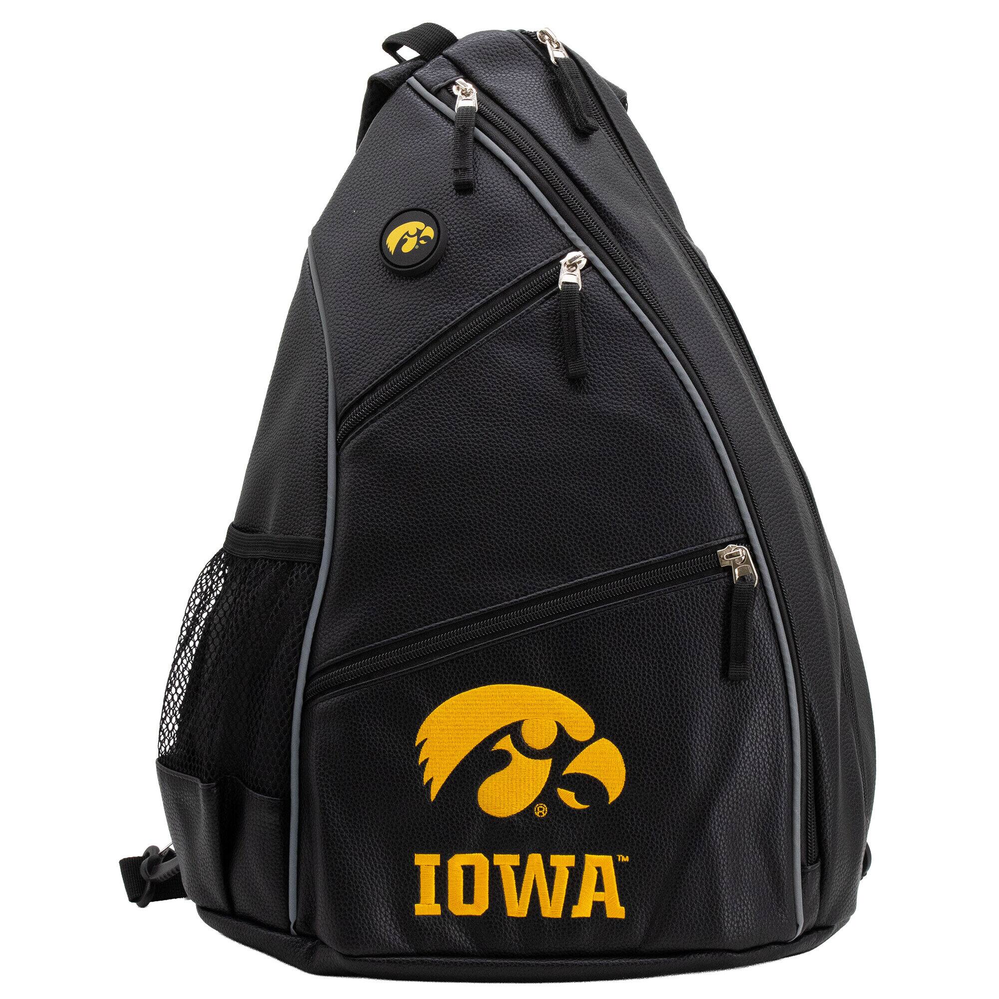 Alt View 3. Team Golf - Iowa Hawkeyes Embroidered Team Pickleball Backpack - Multicolor.