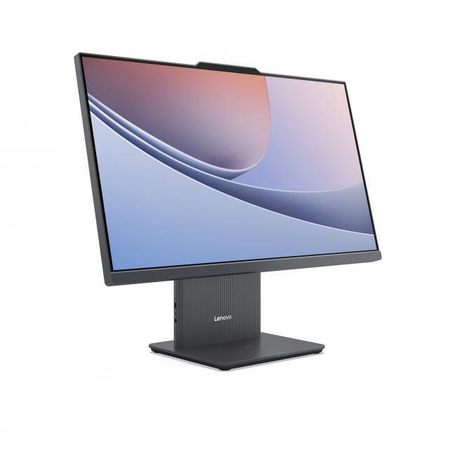 Alt View 4. Lenovo - Lenovo IdeaCentre 23.8" FHD IPS All-in-one Copilot+ PC Desktop Computer Intel Core Ultra 5 226V 16GB RAM 512GB SSD Luna - Luna Grey.