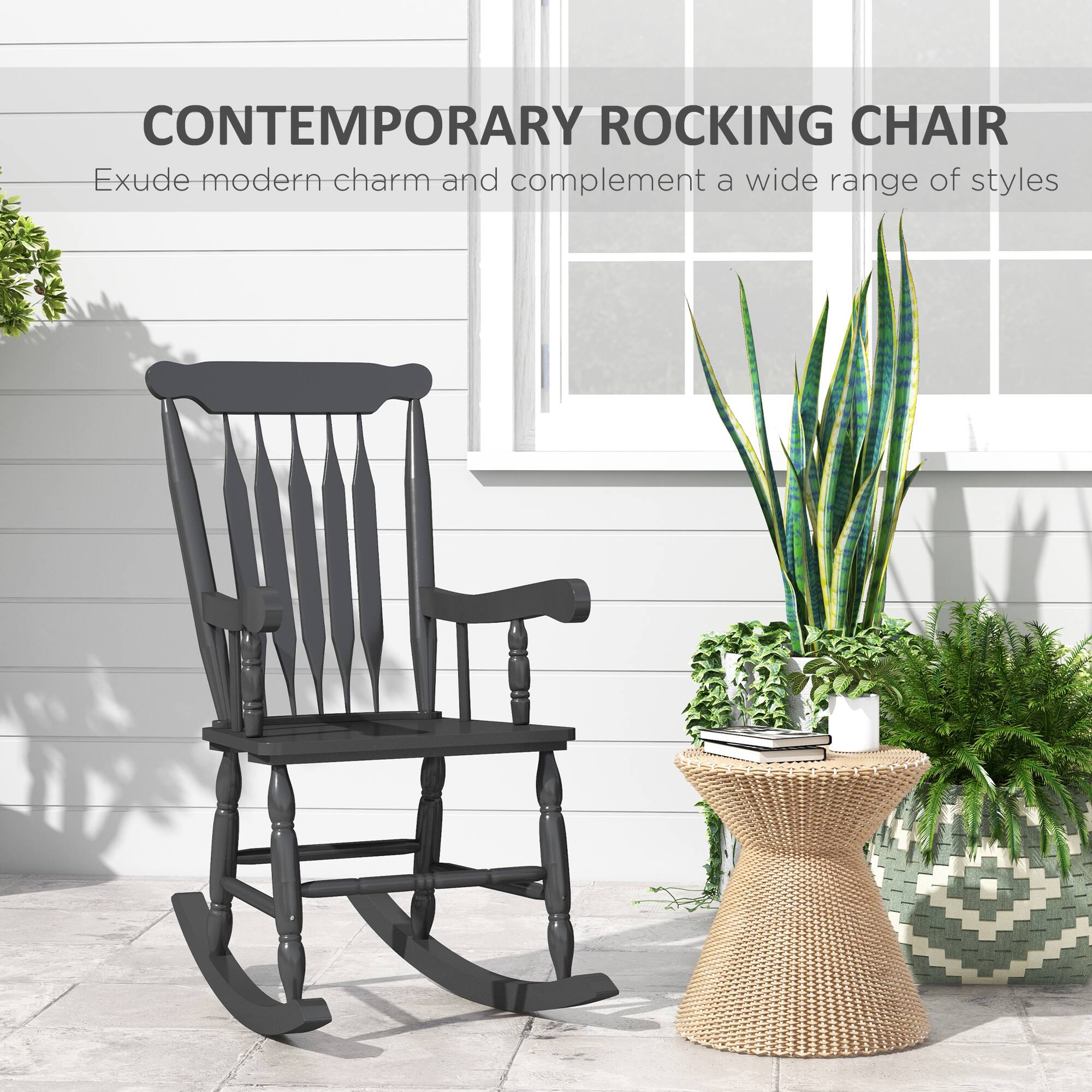 CONTEMPORARY ROCKING CHAIR  
Exude modern charm and complement a wide range of styles